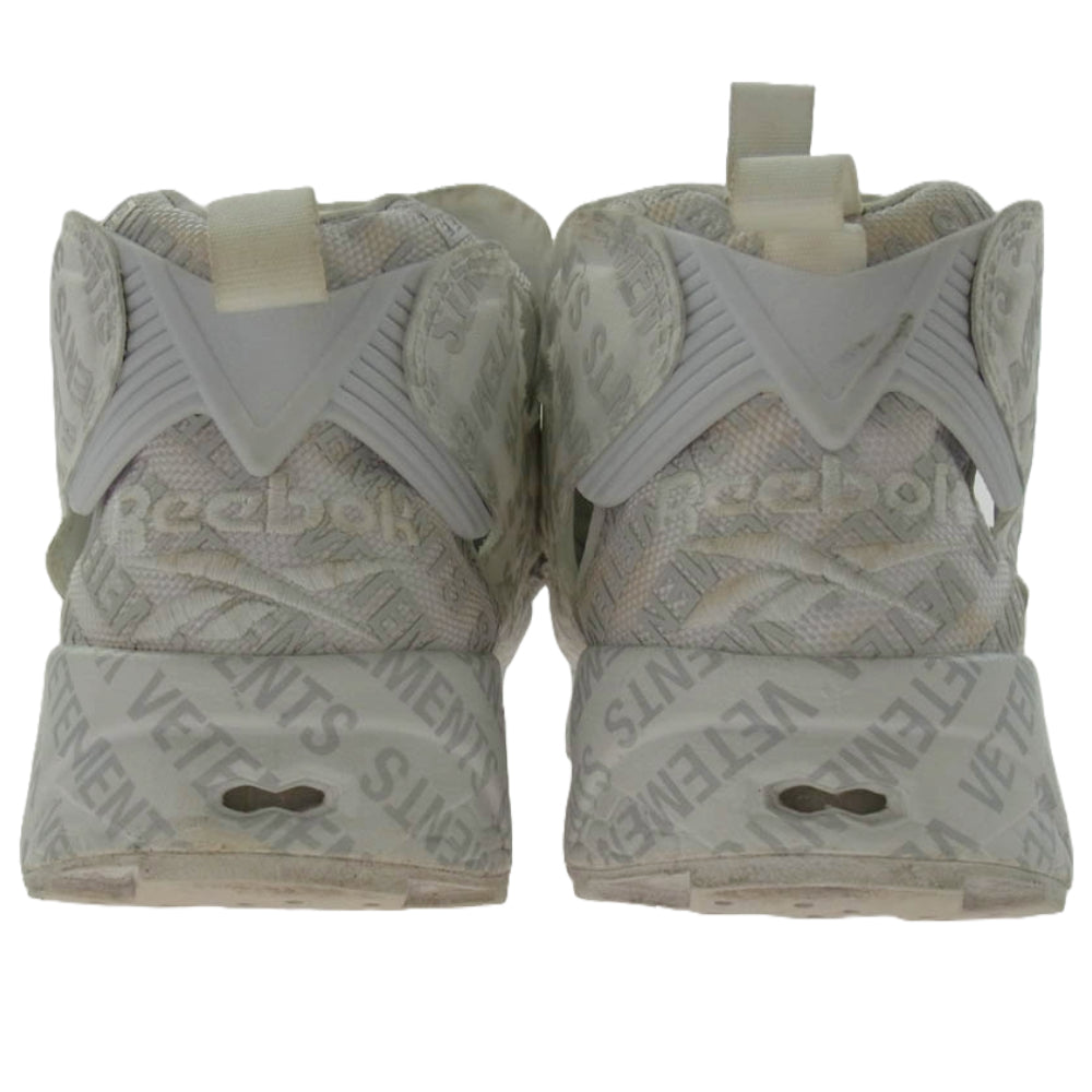 VETEMENTS ヴェトモン 18SS 118891046 × Reebok リーボック INSTAPUMP FURY VET EMOJI インスタポンプ フューリー ヴィト エモジ スニーカー ホワイト系 26.5cm【中古】