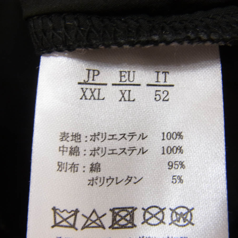 1piu1uguale3 ウノピュウノウグァーレトレ RELAX リラックス ラバーロゴ 中綿ドッキングパンツ ブラック系 XXL【中古】