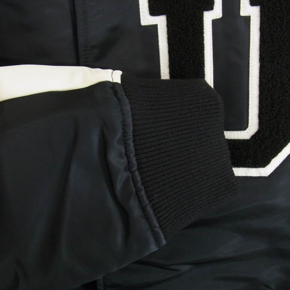 uniform experiment ユニフォームエクスペリメント 15AW UE-156049 NYLON TWILL STADIUM BLOUSON ナイロン スタジャン ブルゾン ブラック系 4【中古】