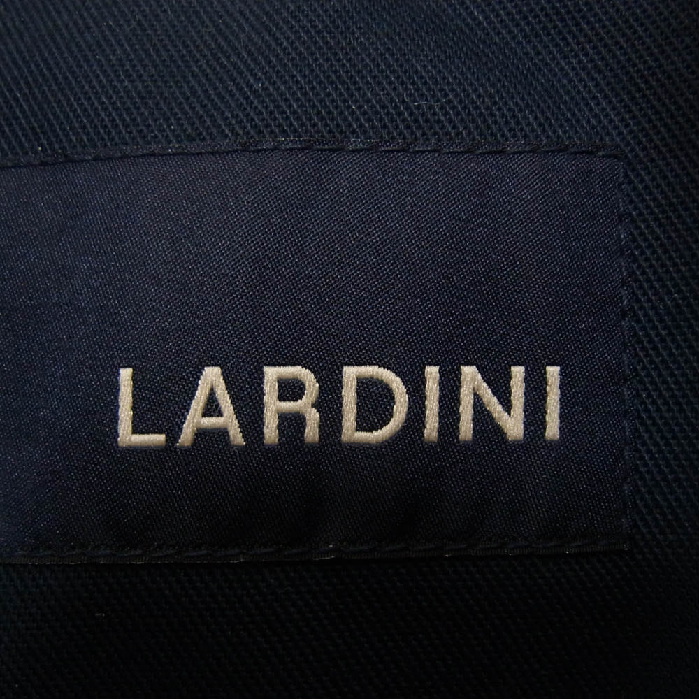 LARDINI ラルディーニ イタリア製 中綿 ジップアップ ベスト ネイビー系 54【中古】