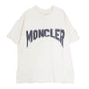 MONCLER モンクレール 23SS I10918C00011 M2643 SS TSHIRT グリッター ラメ ロゴ Ｔシャツ 半袖 ホワイト系 XL【中古】