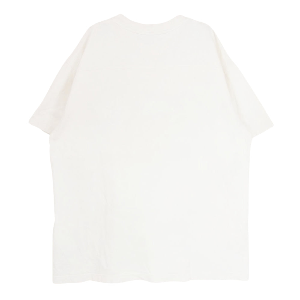 MONCLER モンクレール 23SS I10918C00011 M2643 SS TSHIRT グリッター ラメ ロゴ Ｔシャツ 半袖 ホワイト系 XL【中古】