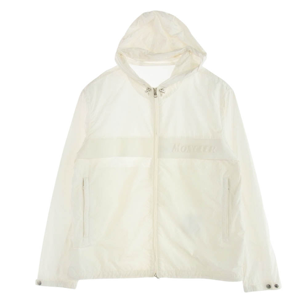 MONCLER モンクレール F10911A70840 54A91 モンクレールジャパンタグ BENOIT ブノワ フルジップ ナイロン パーカー ジャケット ホワイト ホワイト系 4【中古】