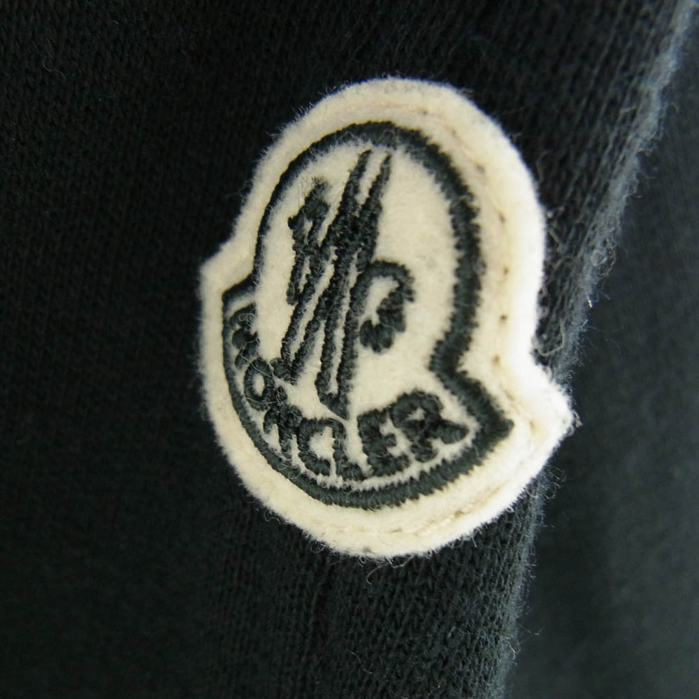 MONCLER モンクレール 23AW C-SCOM-22-62196 モンクレールジャパンタグ × FRAGMENT DESIGN フラグメントデザイン ロゴワッペン スタジャン ブルゾン ブラック系 L【中古】