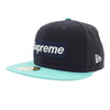 Supreme シュプリーム 22SS × New Era 2-Tone Box Logo ニューエラ ツートーン ボックスロゴ キャップ ネイビー 水色系 ネイビー系 ライトブルー系 7.375【中古】