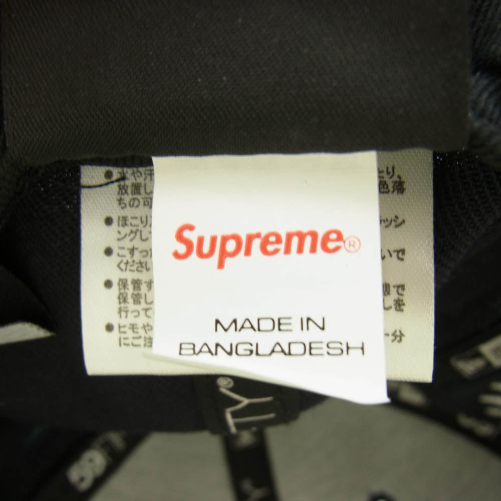 Supreme シュプリーム 22SS × New Era 2-Tone Box Logo ニューエラ ツートーン ボックスロゴ キャップ ネイビー 水色系 ネイビー系 ライトブルー系 7.375【中古】