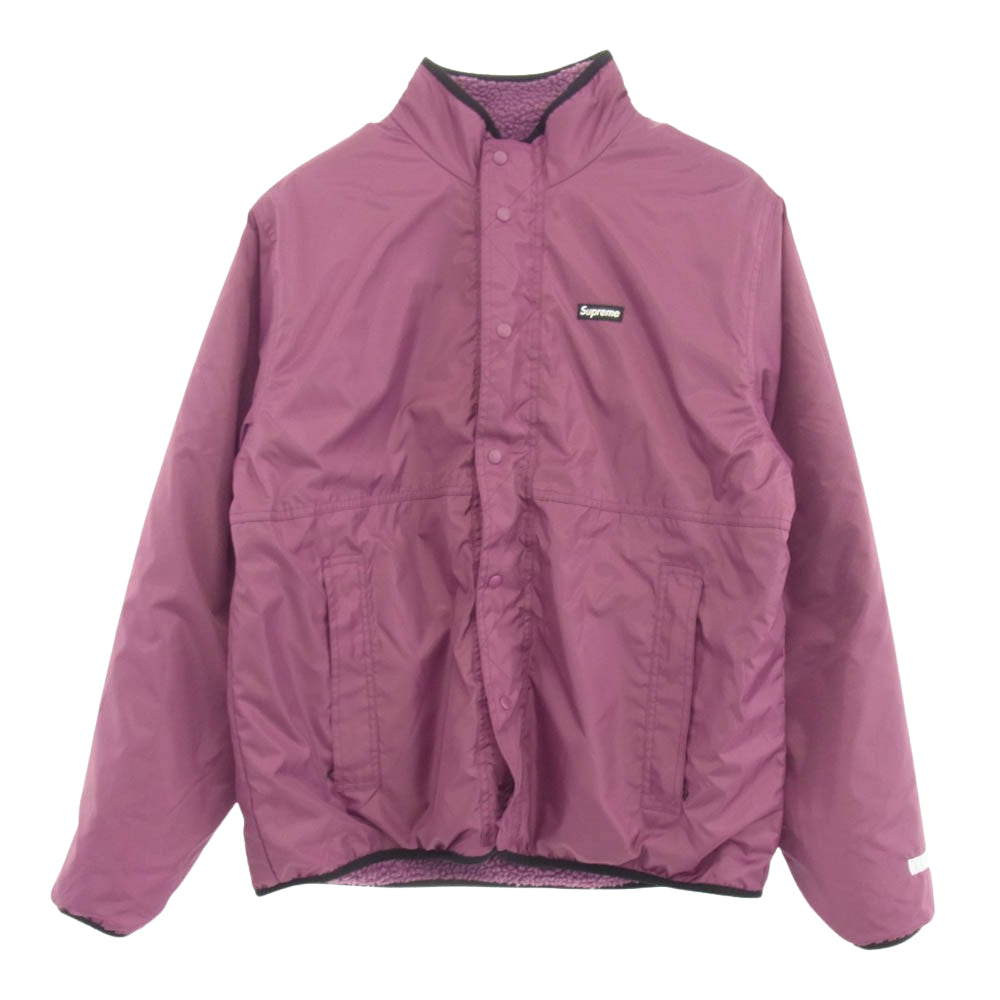 Supreme シュプリーム Reversible Colorblocked Fleece Jacket リバーシブル フリース ジャケット マルチカラー系 パープル系 L【中古】