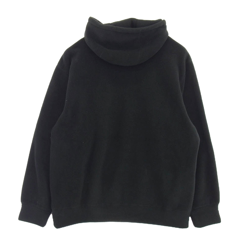 Supreme シュプリーム Polartec Hooded Sweatshirt ポーラテック プルオーバー フーディー パーカー ブラック系 L【極上美品】【中古】
