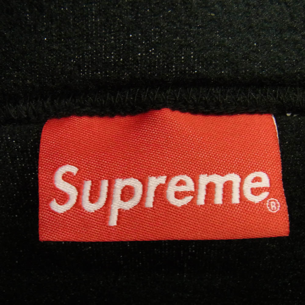 Supreme シュプリーム Polartec Hooded Sweatshirt ポーラテック プルオーバー フーディー パーカー ブラック系 L【極上美品】【中古】