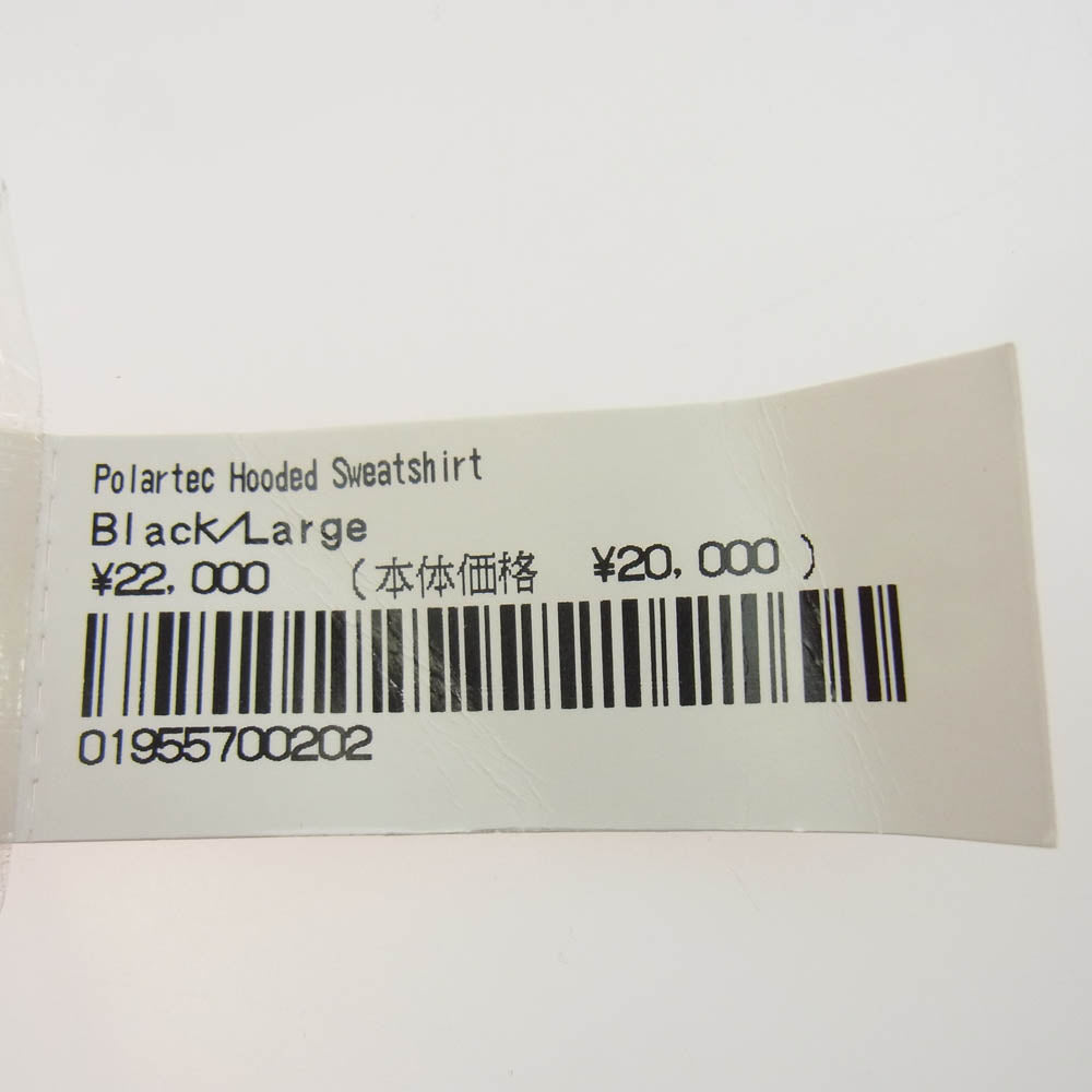 Supreme シュプリーム Polartec Hooded Sweatshirt ポーラテック プルオーバー フーディー パーカー ブラック系 L【極上美品】【中古】