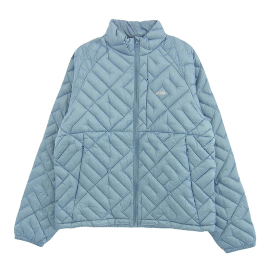 Supreme シュプリーム Spellout Quilted Lightweight Down Jacket スペルアウト ライト ダウンジャケット ライトブルー系 M【中古】