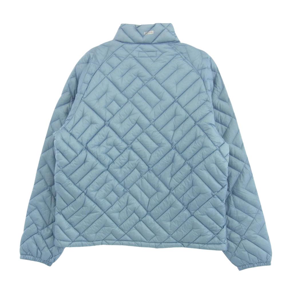 Supreme シュプリーム Spellout Quilted Lightweight Down Jacket スペルアウト ライト ダウンジャケット ライトブルー系 M【中古】