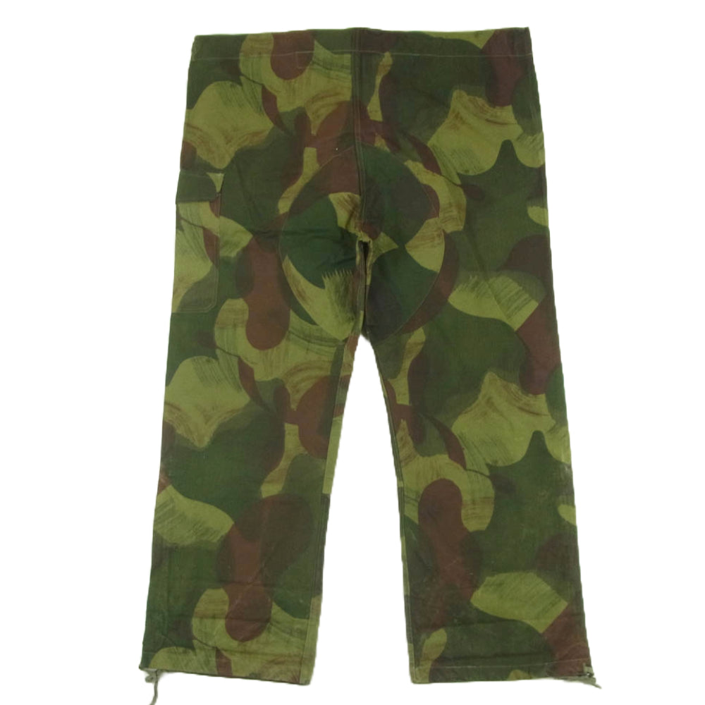 ベルギー軍 Vintage BEGETEX 50s Brush kamo pants 前期 ブラッシュ カモ パンツ グリーン系 サイズ表記なし【中古】