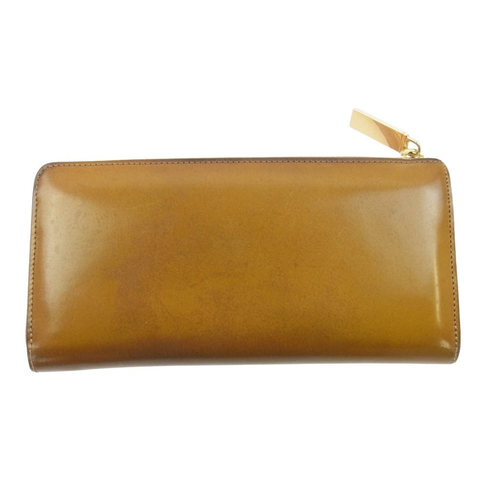 COCOMEISTER ココマイスター CordovanCrewe Brookhouse コードバンクルー ブルックハウス 長財布 ライトブラウン系 28cm【中古】