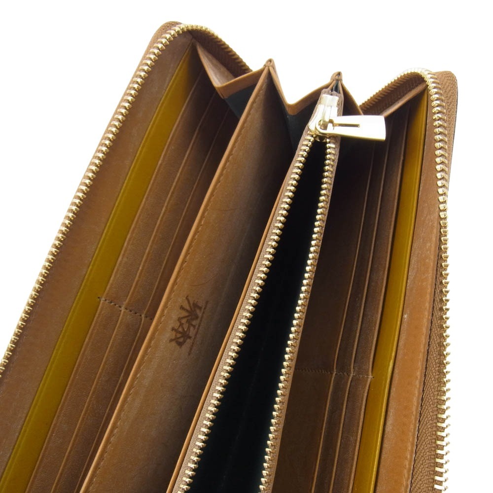COCOMEISTER ココマイスター CordovanCrewe Brookhouse コードバンクルー ブルックハウス 長財布 ライトブラウン系 28cm【中古】