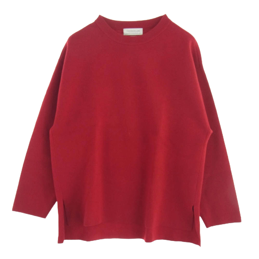 TOMORROWLAND　トゥモローランド　ウールセーター　Lサイズ　ボルドー TOMORROWLAND tricot スーパーカシミヤ クルーネックプルオーバー