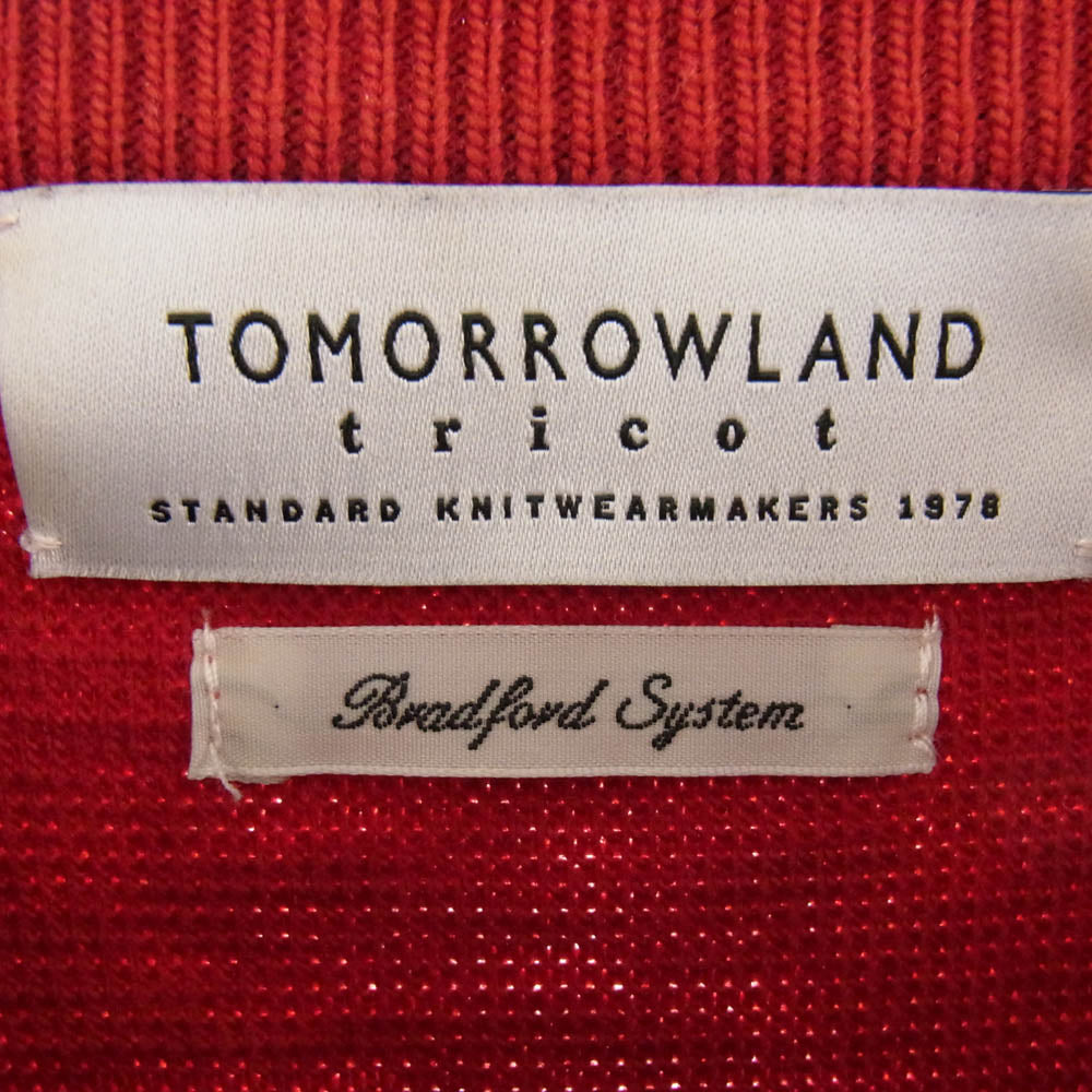 TOMORROWLAND トゥモローランド 62-02-14-02016 ウール ニット セーター レッド系 M【中古】