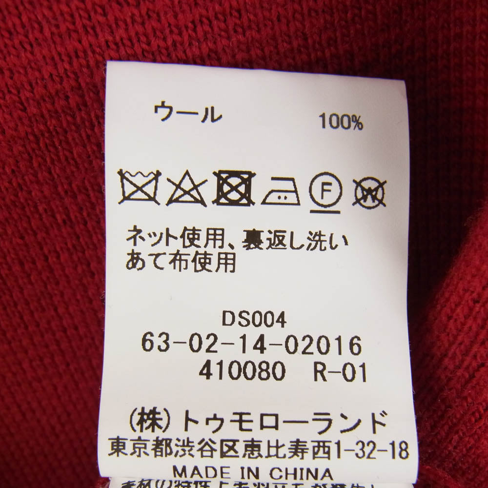 TOMORROWLAND トゥモローランド 62-02-14-02016 ウール ニット セーター レッド系 M【中古】