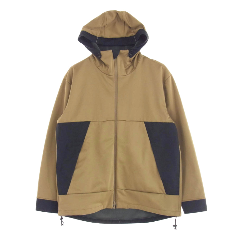 カーリーアンドこー ALL-PURPOSE PARKA ソフトシェル パーカ ジャケット ライトブラウン系 ブラック系 2【中古】