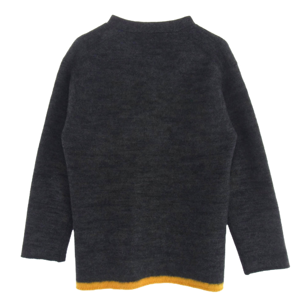 COMME des GARCONS HOMME コムデギャルソンオム HN-070170 AD 表記なし アーカイブ ウール カーディガン グレー系 イエロー系 サイズ記載なし【中古】