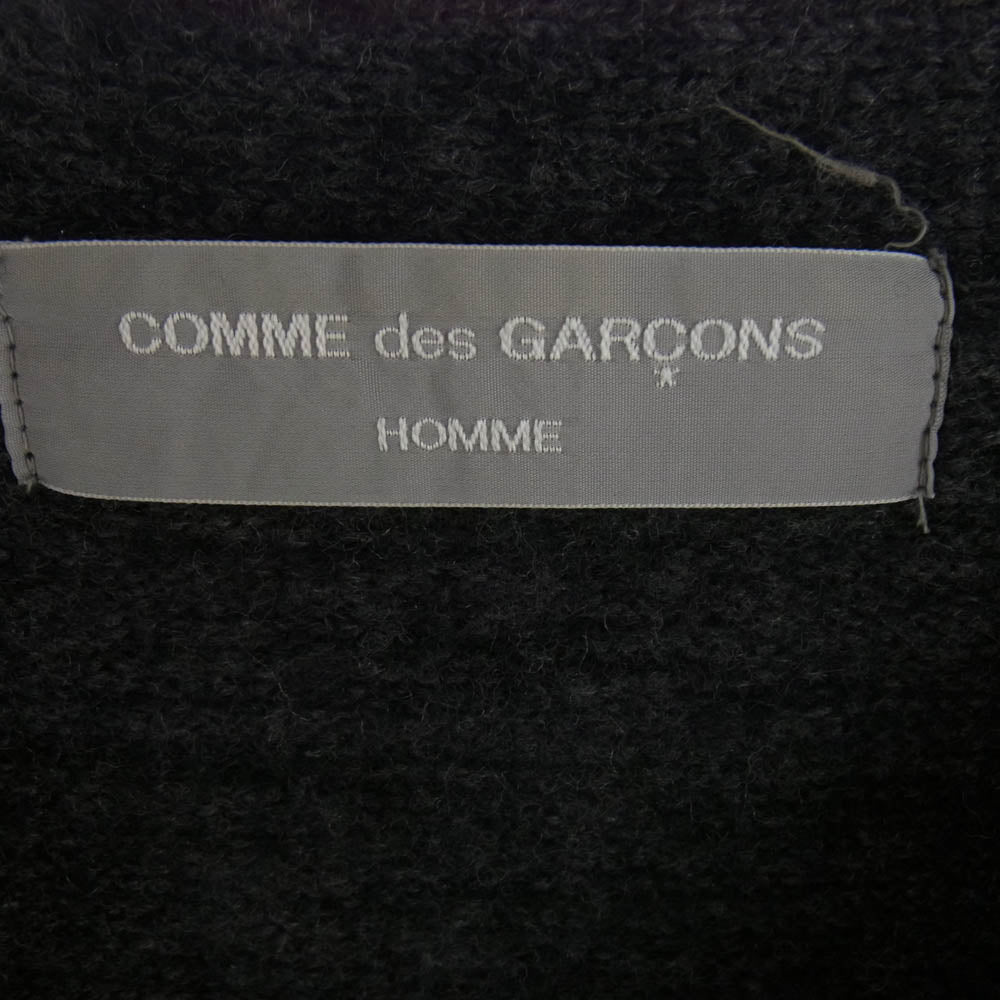 COMME des GARCONS HOMME コムデギャルソンオム HN-070170 AD 表記なし アーカイブ ウール カーディガン グレー系 イエロー系 サイズ記載なし【中古】