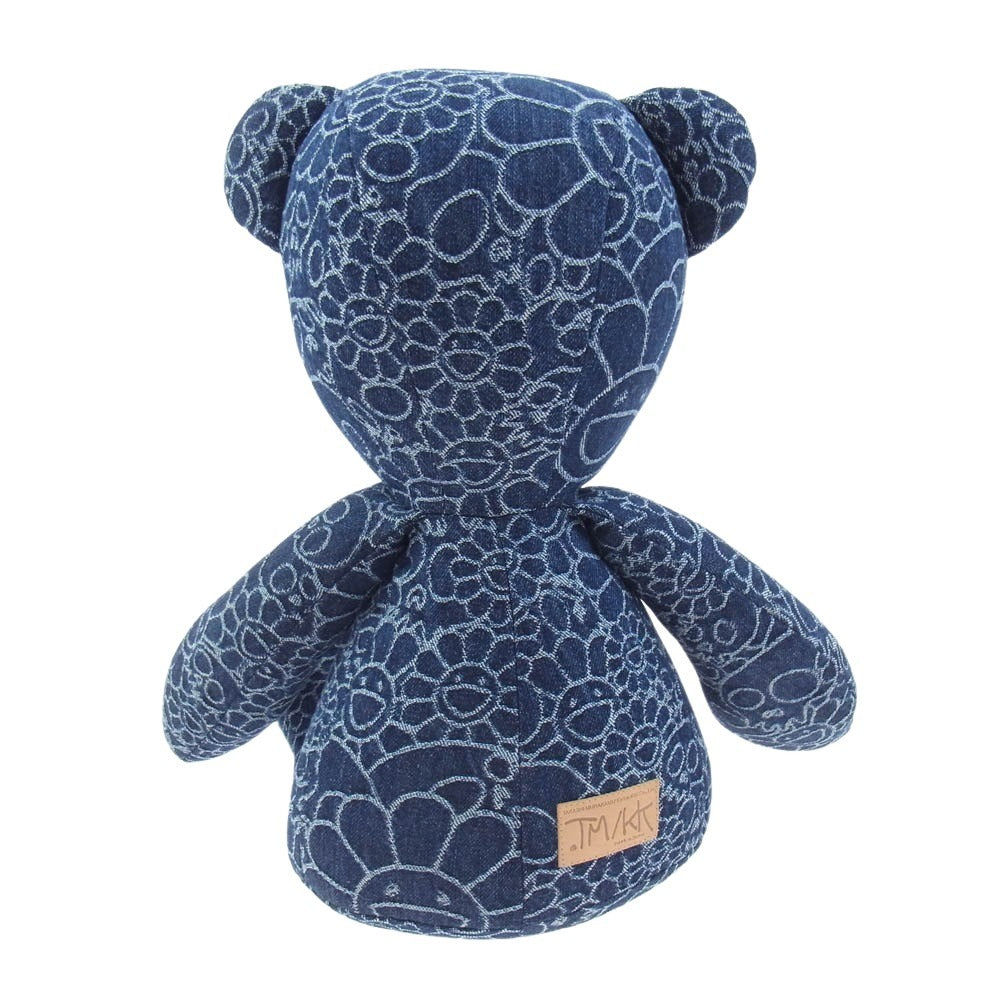 村上隆 Flower Skull Bear フラワー スカル ベア ぬいぐるみ インディゴブルー系【新古品】【未使用】【中古】