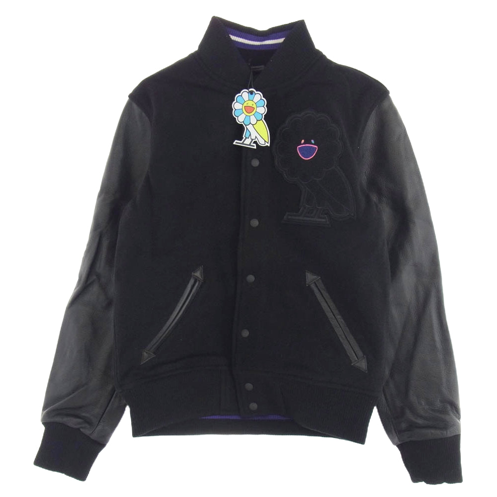 村上隆 OCTOBERS VERY OWN バーシティ ヴァーシティ ジャケット スタジャン ブラック系 L【新古品】【未使用】【中古】