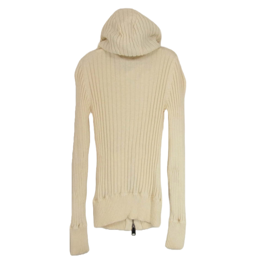 BURBERRY BLUE LABEL バーバリーブルーレーベル ジップ ニット パーカー オフホワイト系 38【中古】