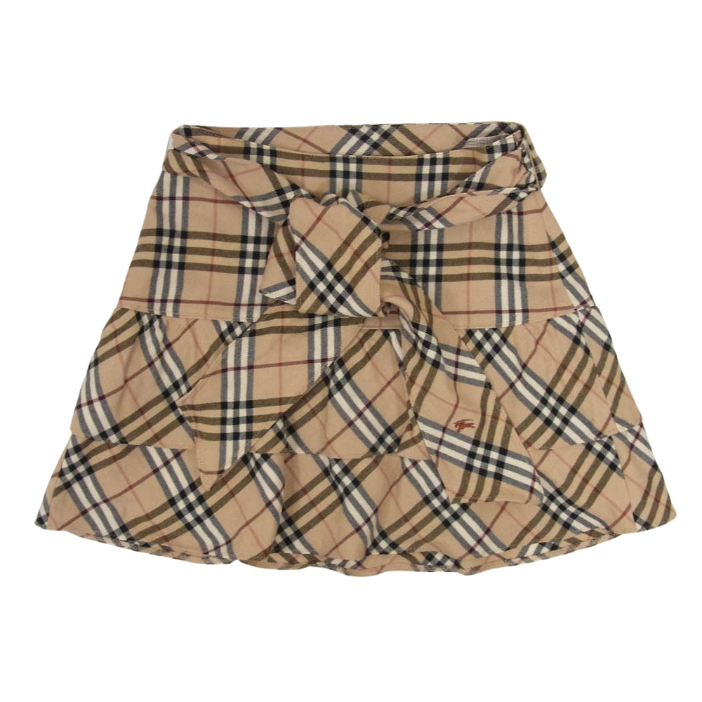 BURBERRY BLUE LABEL バーバリーブルーレーベル FXF80-515-52 Nova check skirt ノバチェック スカート ブラウン系 36【中古】