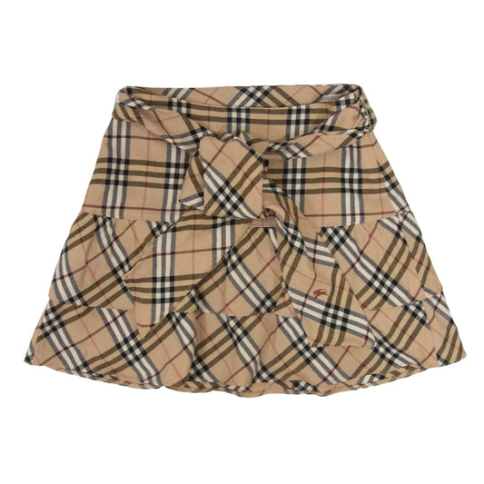 BURBERRY BLUE LABEL バーバリーブルーレーベル FXF80-515-52 Nova check skirt ノバチェック スカート ブラウン系 36【中古】