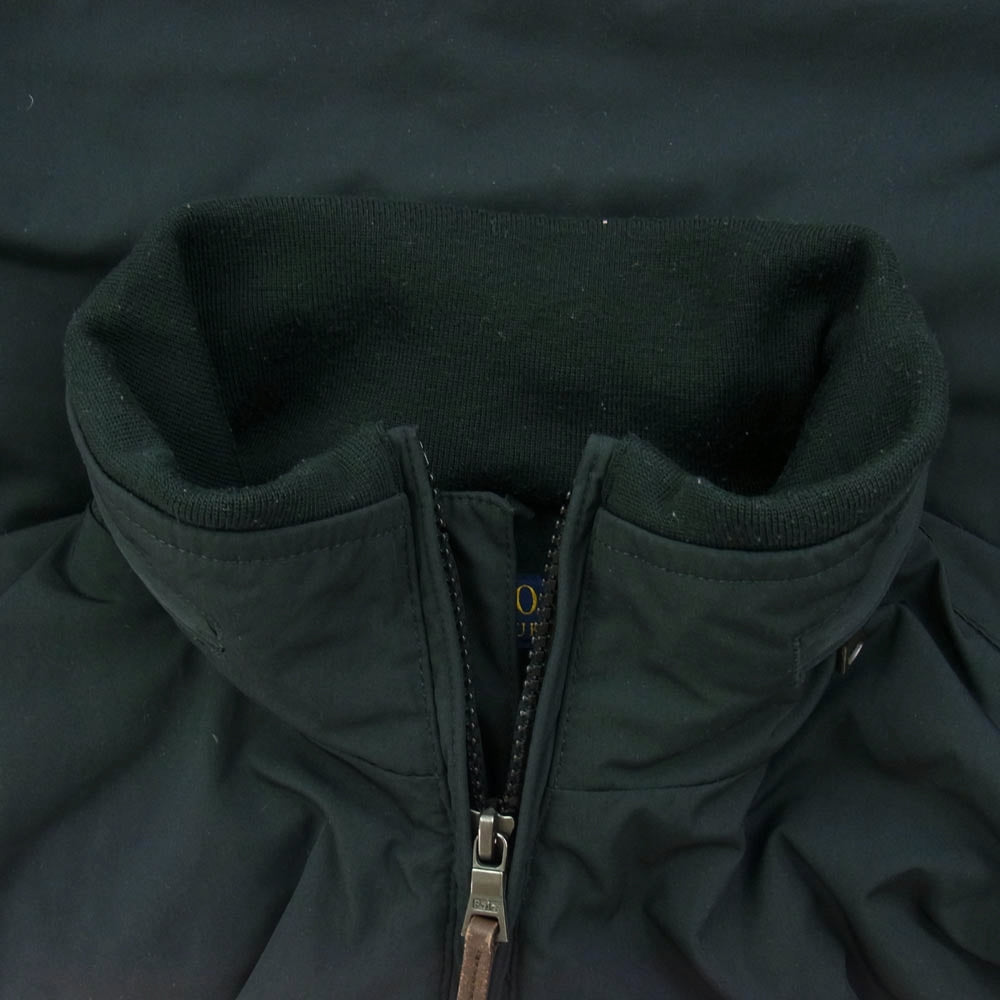 POLO RALPH LAUREN ポロ・ラルフローレン 1461314PYWP 裏フリース ナイロン ジップ ブルゾン ジャケット ブラック系 M【中古】