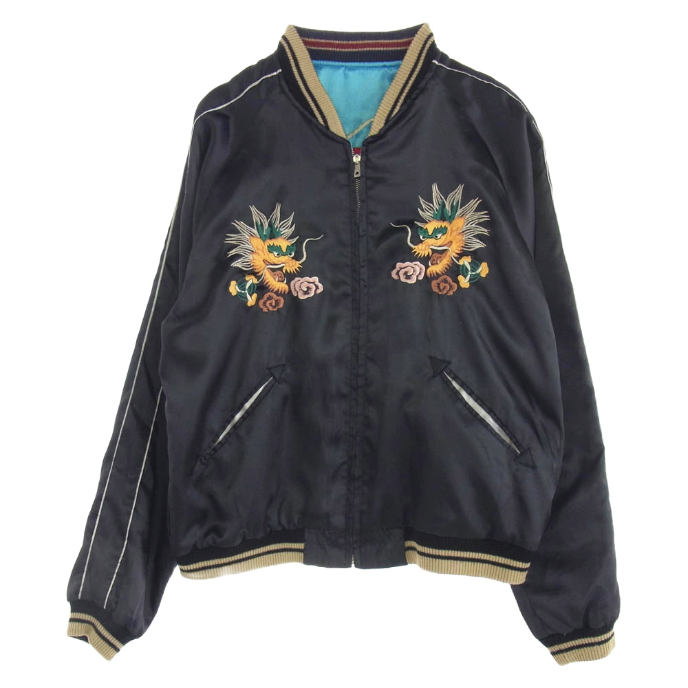 TAILOR TOYO テイラー東洋 TT10930 鷲 × 17th BOMB GROUP リバーシブル サテン スカジャン ジャケット マルチカラー系 L【中古】