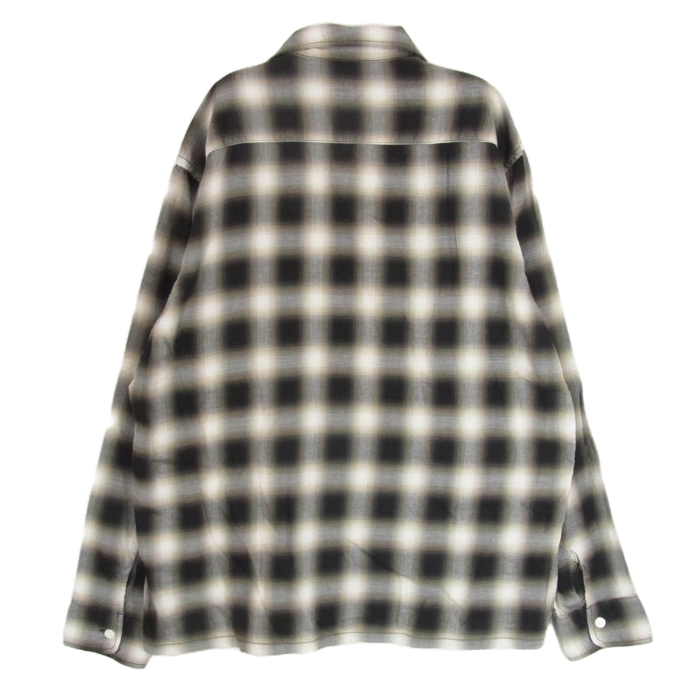 STANDARD CALIFORNIA スタンダードカリフォルニア Ombre Check Shirt オンブレ チェック シャツ ブラック系 M【極上美品】【中古】