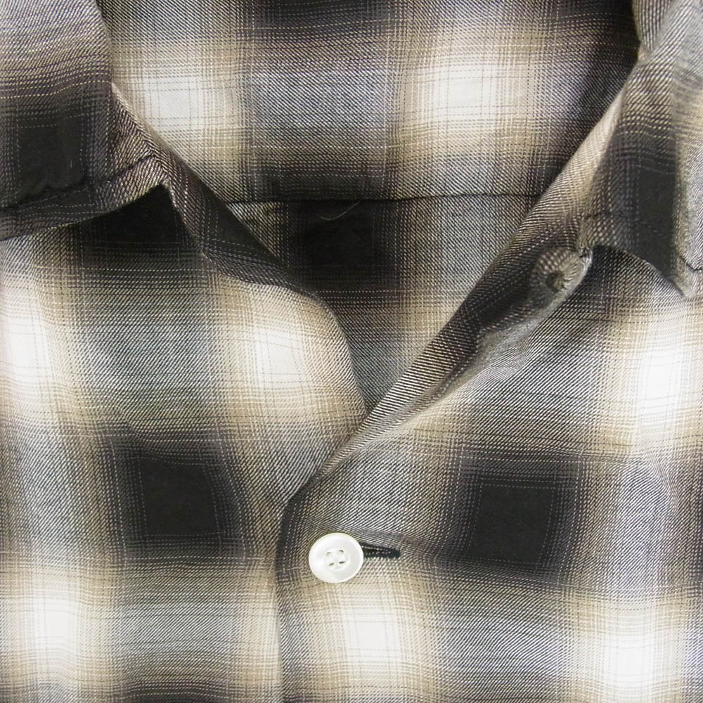 STANDARD CALIFORNIA スタンダードカリフォルニア Ombre Check Shirt オンブレ チェック シャツ ブラック系 M【極上美品】【中古】