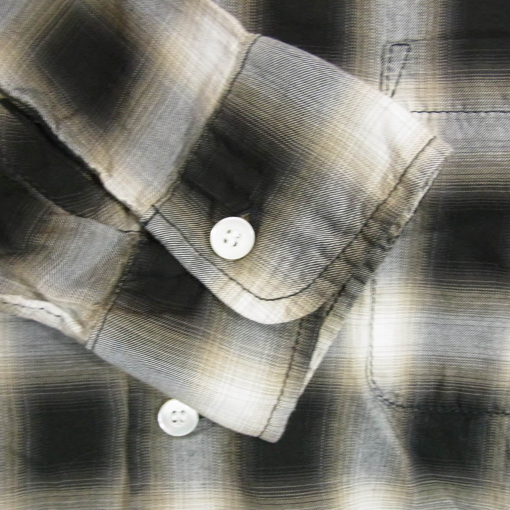 STANDARD CALIFORNIA スタンダードカリフォルニア Ombre Check Shirt オンブレ チェック シャツ ブラック系 M【極上美品】【中古】