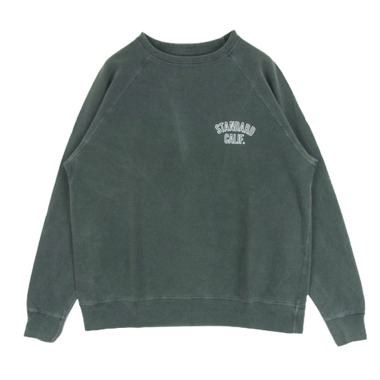 STANDARD CALIFORNIA スタンダードカリフォルニア Pima Cotton Crew Sweat ピマコットン スウェット トレーナー トップス グレー系 M【美品】【中古】