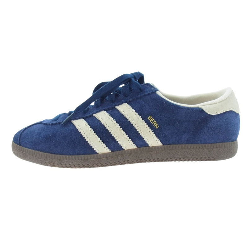 adidas アディダス IG2004 Bern ベルン スエード ローカット スニーカー ネイビー系 27.5cm【中古】