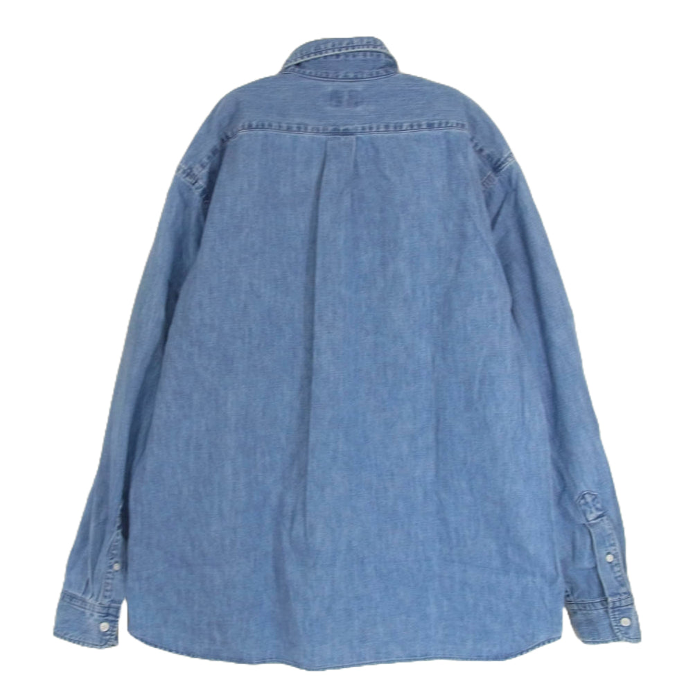 STANDARD CALIFORNIA スタンダードカリフォルニア SD Denim Button-Down Shirt Vintage Wash デニム シャツ インディゴブルー系 M【美品】【中古】