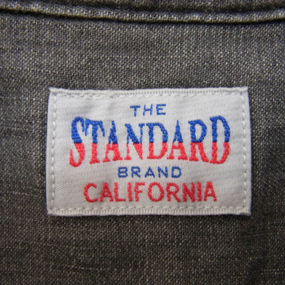 STANDARD CALIFORNIA スタンダードカリフォルニア SD Denim Button-Down Shirt Vintage Wash デニム シャツ ブラック系 M【美品】【中古】