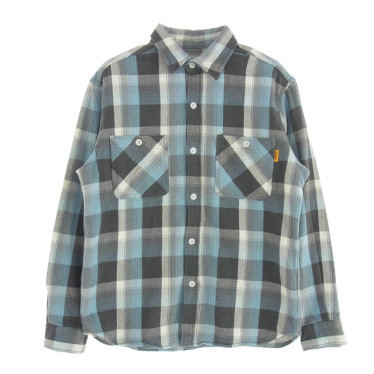 STANDARD CALIFORNIA スタンダードカリフォルニア 23AW SD Heavy Flannel Check Shirt ヘビー フランネル チェック シャツ ブルー系 M【極上美品】【中古】