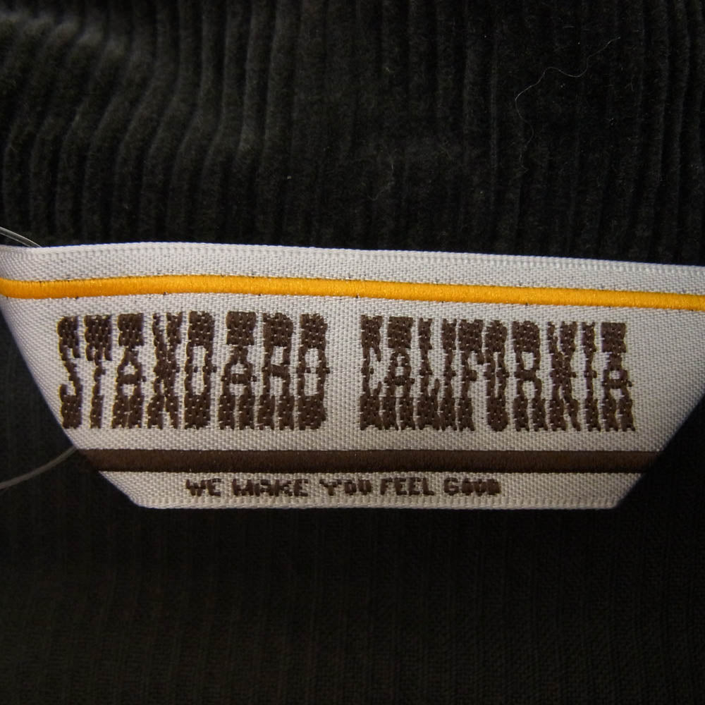 STANDARD CALIFORNIA スタンダードカリフォルニア SD Corduroy Harrington Jacket コーデュロイ ハリントン ジャケット ブラック系 M【中古】