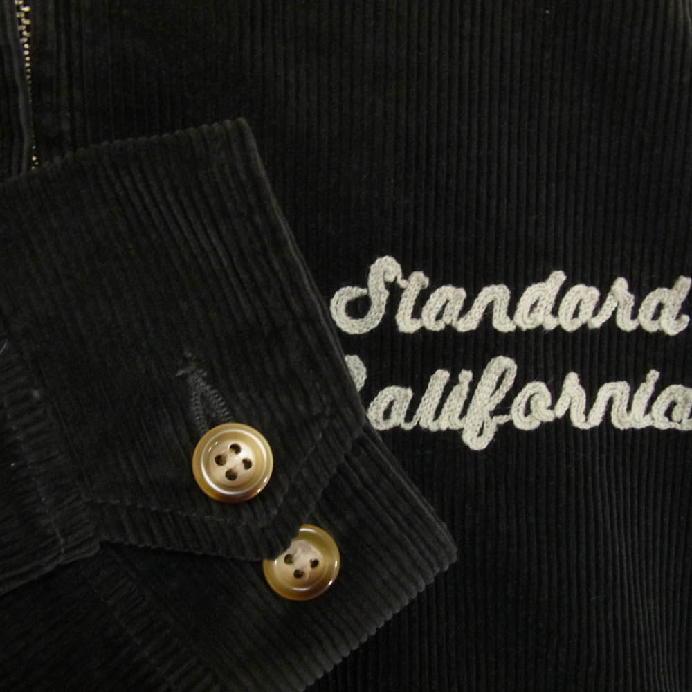STANDARD CALIFORNIA スタンダードカリフォルニア SD Corduroy Harrington Jacket コーデュロイ ハリントン ジャケット ブラック系 M【中古】