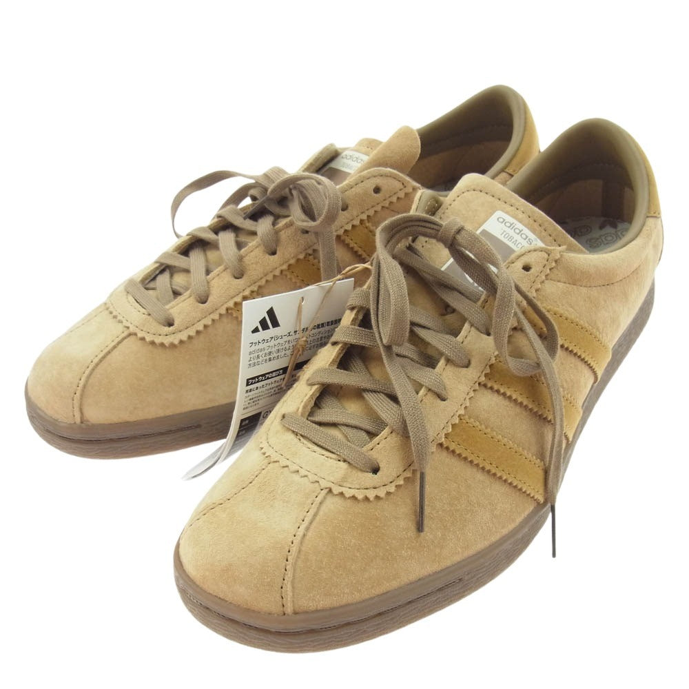 adidas アディダス GY7396 Tobacco Gruen タバコ グルーエン スエード ローカット スニーカー ライトブラウン系 27.5cm【新古品】【未使用】【中古】