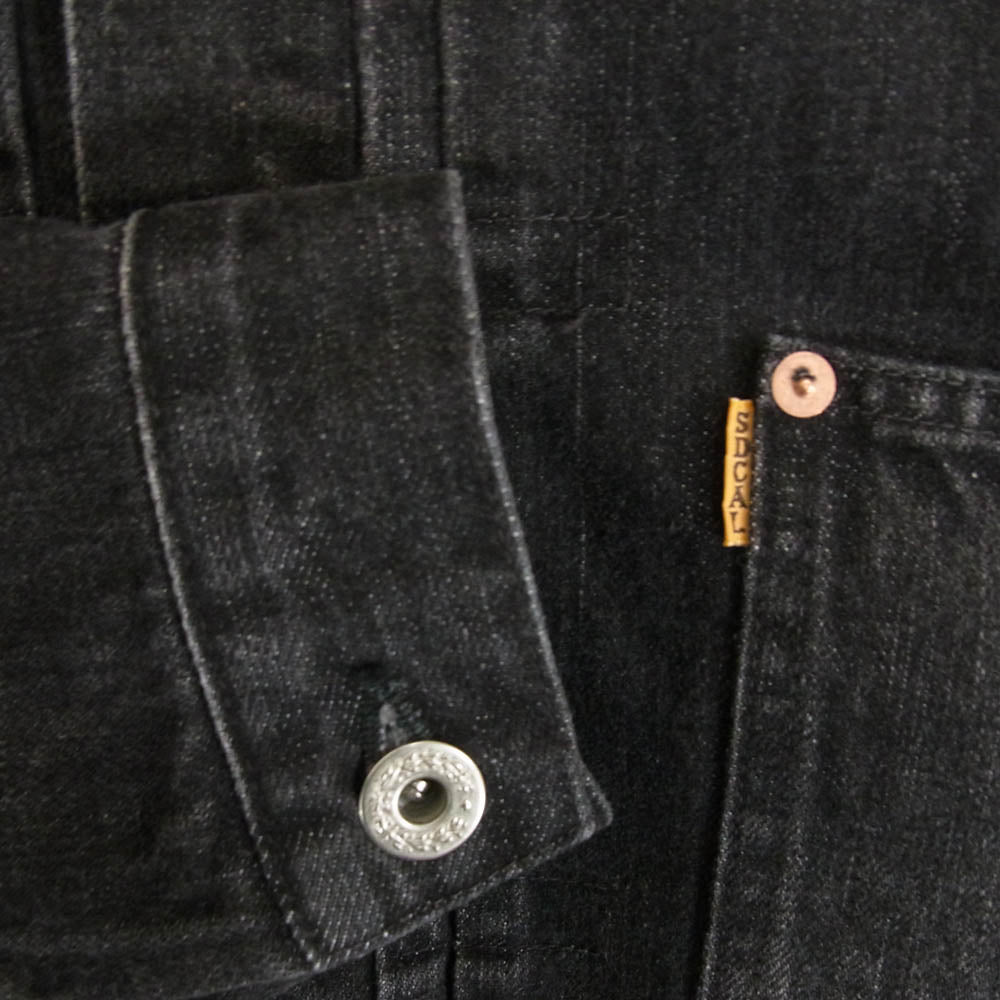 STANDARD CALIFORNIA スタンダードカリフォルニア SD Denim Jacket S996 WW Il Vintage Wash デニム ジャケット ブラック系 40【美品】【中古】