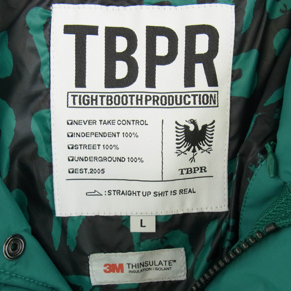 TIGHTBOOTH タイトブース MAD COW M-65 ダウンコート ダウンジャケット グリーン系 28cm【中古】