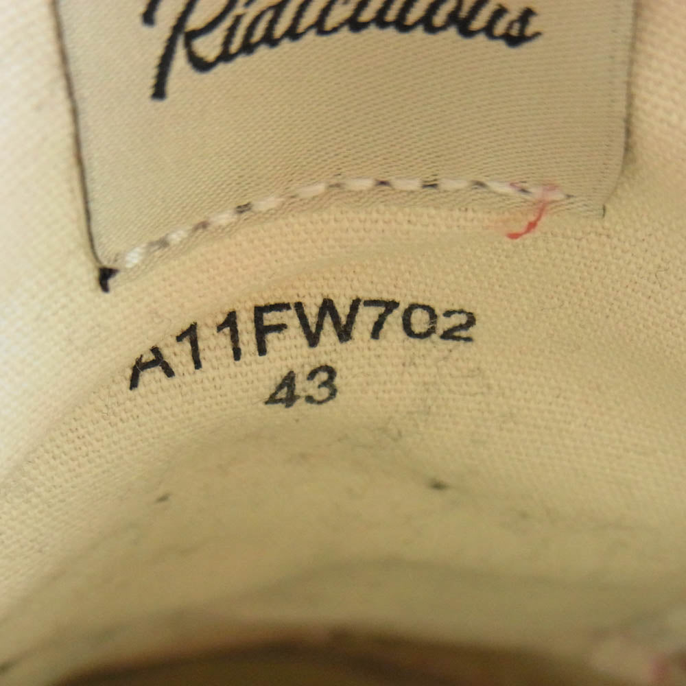 Maison MIHARA YASUHIRO メゾンミハラヤスヒロ PETERSON23 OG Sole Canvas Low-top Sneaker  43 キャンバス ローカット スニーカー ピーターソン23 レッド系 43【中古】