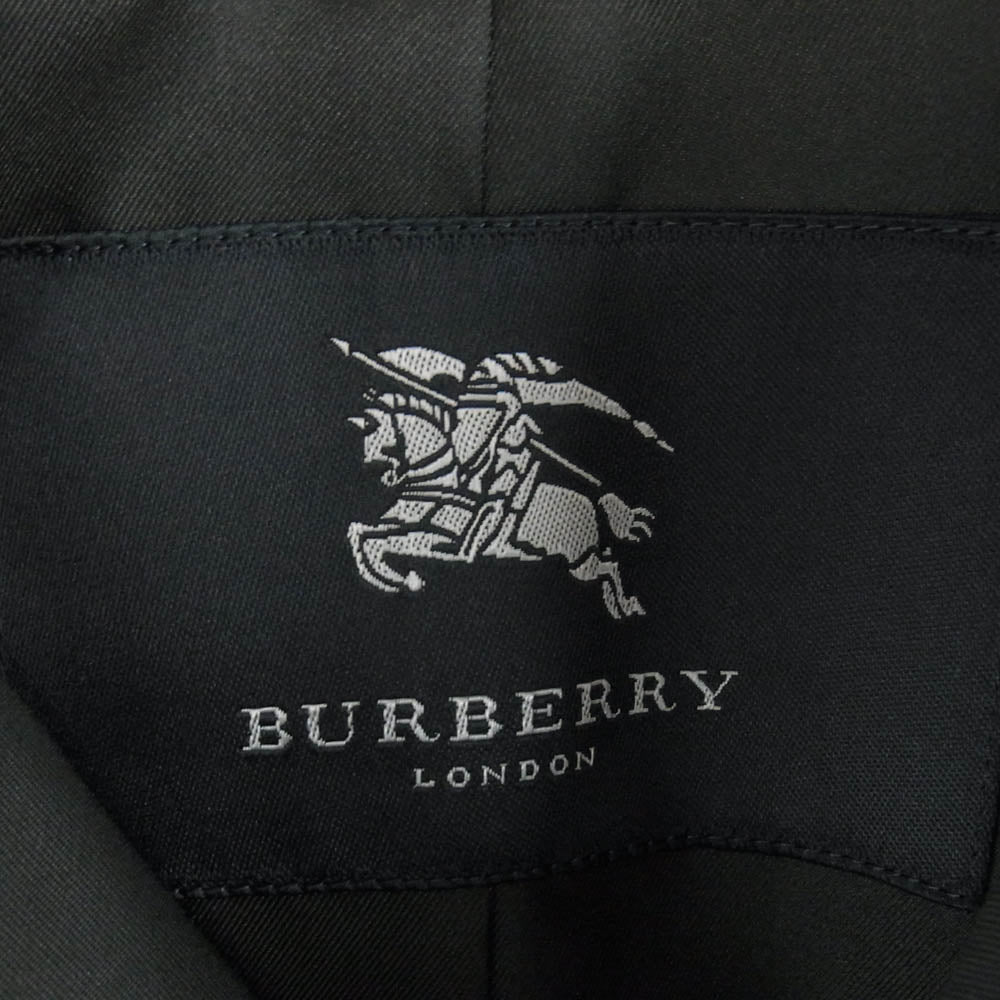 BURBERRY LONDON バーバリー ロンドン BJB55-772-29 三陽商会 日本製 ノバチェック 着脱可 ライナー 付 ステンカラーコート ブラック系 ブラック系【中古】