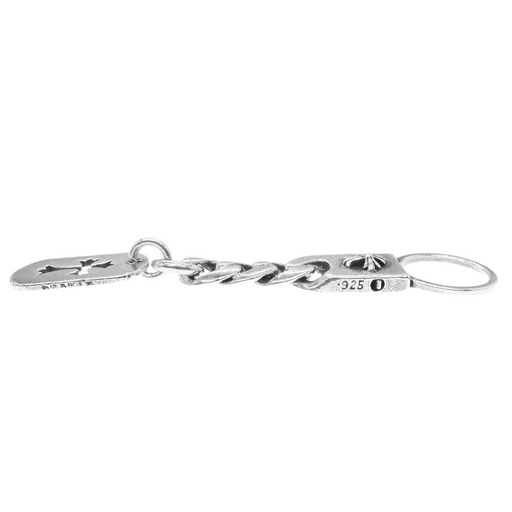 CHROME HEARTS クロムハーツ（原本無） オールドモデル カットアウトクロス ドッグタグ キーチェーン シルバー系【中古】