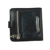 CHROME HEARTS クロムハーツ（原本有） SQ BTN BILL スクエアボタンビル レザーウォレット クロスボールボタン 二つ折り財布 ブラック系【中古】