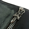 CHROME HEARTS クロムハーツ（原本有） SQ BTN BILL スクエアボタンビル レザーウォレット クロスボールボタン 二つ折り財布 ブラック系【中古】
